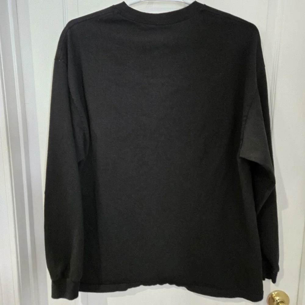 Golden State Warriors Black 2xl  Adidas  Long Sleeve Tshirt Chest 50 Length 31 - Picture 2 of 5